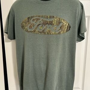 Ford Olive Green Men's Short Sleeve Tee